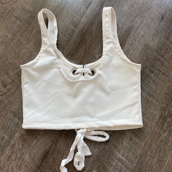 Tie Front Crop Top - Picture 5 of 5